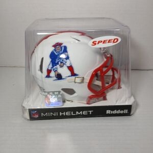 New England Patriots (1990-1992) Authentic Riddell Speed Mini Helmet New  NIP